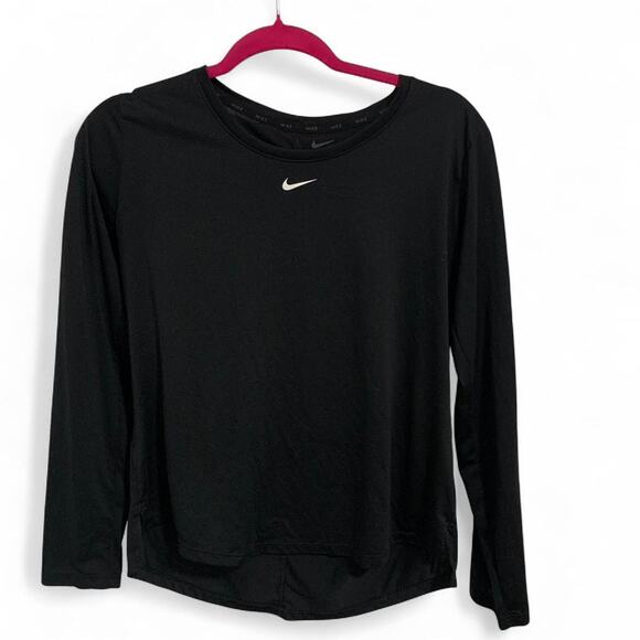 Nike Dri Fit Black Long Sleeve Shirt Size Small - Picture 1 of 5